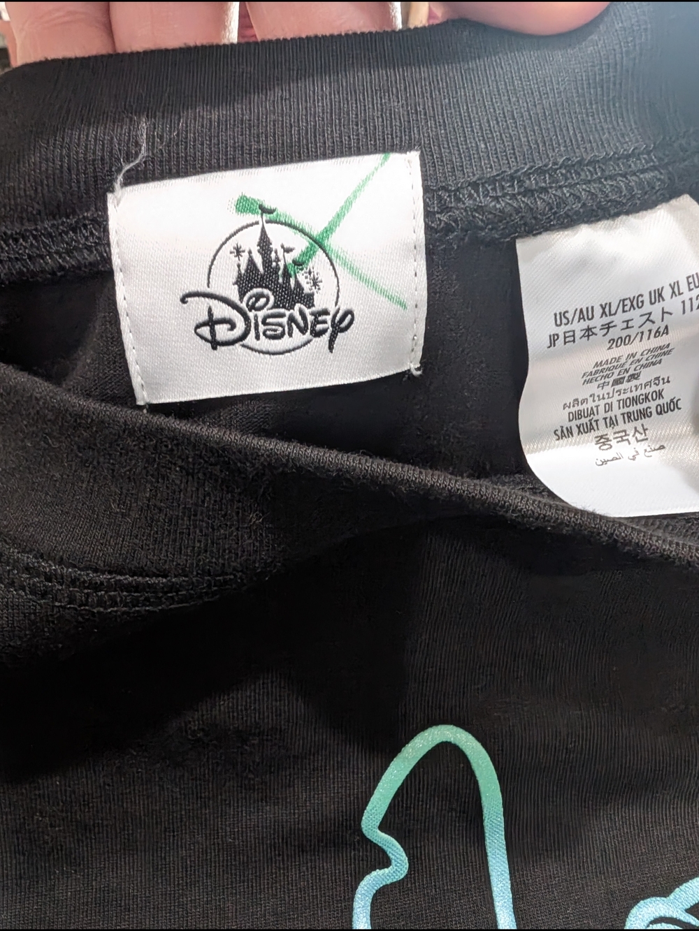 Disney Stitch 626 Celebration Crew Black Long Sleeve Spirit Jersey - Picture 6 of 9
